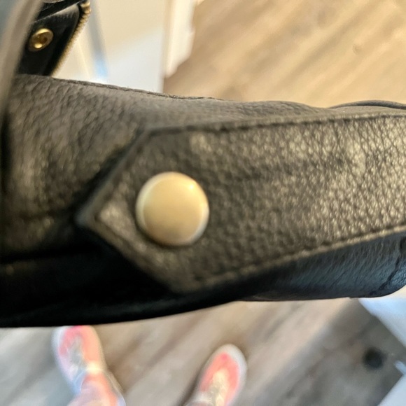 Women’s Black Leather Moda Show Biker Jacket Small - Picture 9 of 9